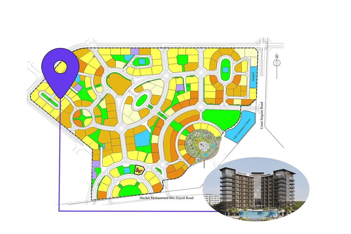 Apartament z 1 sypialnią, 122.62m² w Dubaj, Zjednoczone Emiraty Arabskie [ID: 1102-a2b445e5]