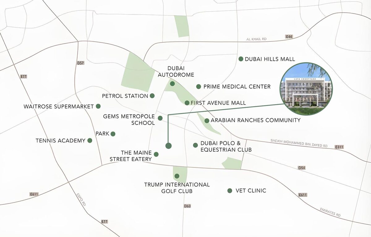 Квартира с 1 спальней, 41.59м² в Дубай, ОАЭ [ID: 1102-95659999]