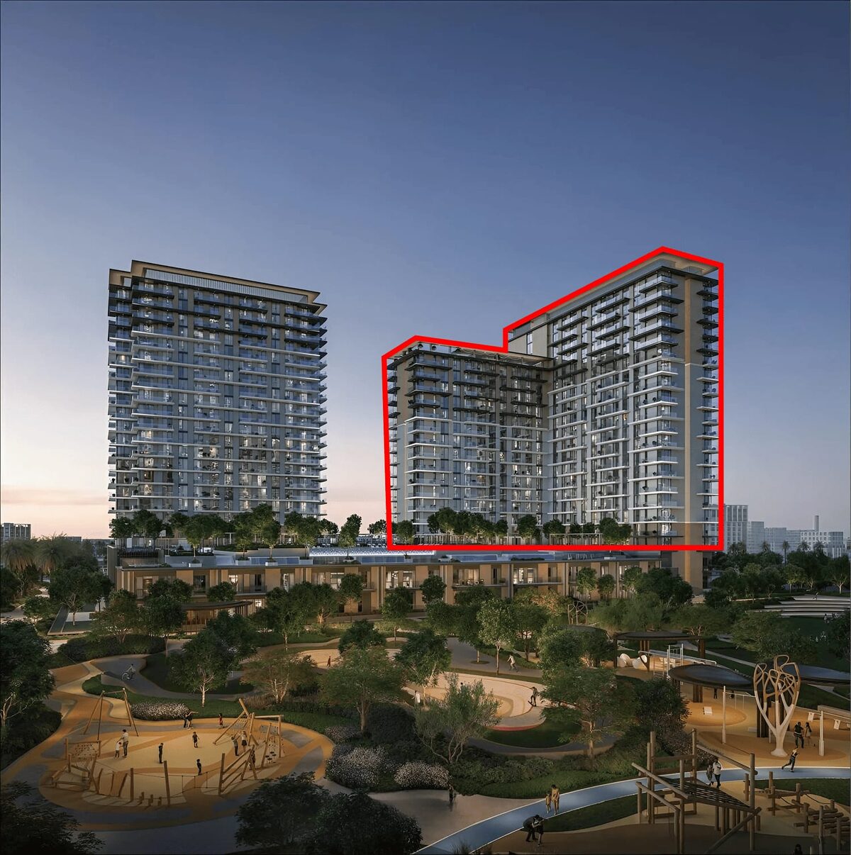Apartament z 1 sypialnią, 99.53m² w Dubaj, Zjednoczone Emiraty Arabskie [ID: 1102-2d90d8be]