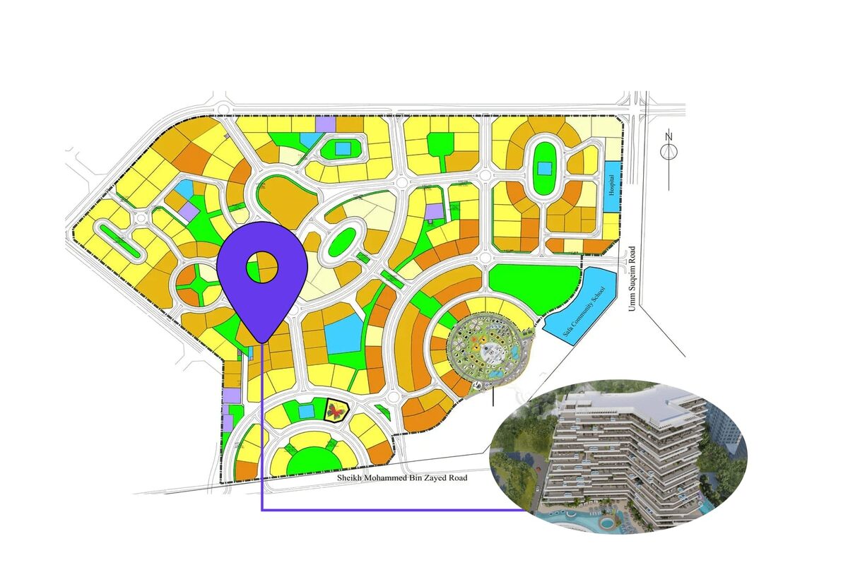 Квартира с 2 спальнями, 68.97м² в Дубай, ОАЭ [ID: 1102-cb2111d4]