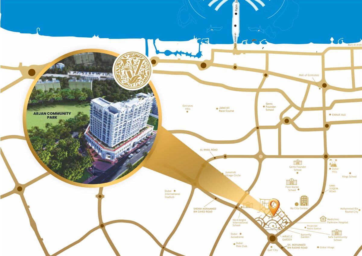 Квартира с 2 спальнями, 129.72м² в Дубай, ОАЭ [ID: 1102-e906566e]