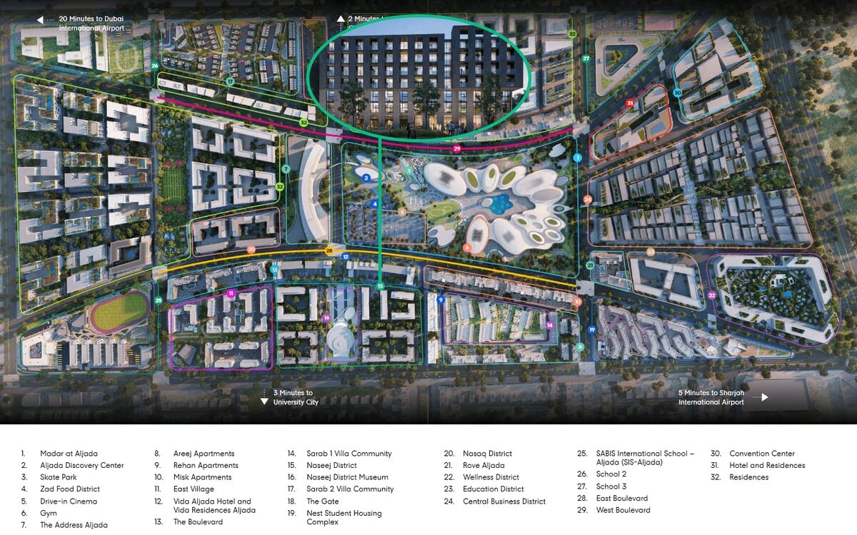 Apartament, 103.36m² w Dubaj, Zjednoczone Emiraty Arabskie [ID: 1102-4e3efb7f]