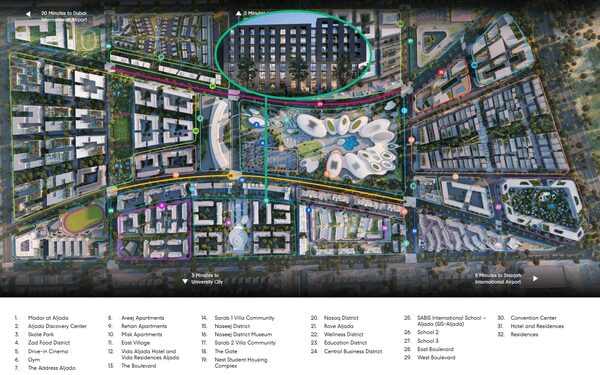 Apartament w Dubaj, Zjednoczone Emiraty Arabskie, 103.36m² - obraz 7