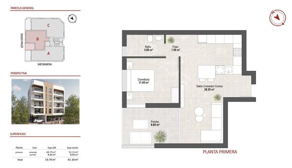 Apartament w San Pedro del Pinatar, Hiszpania, 61m² - obraz 15