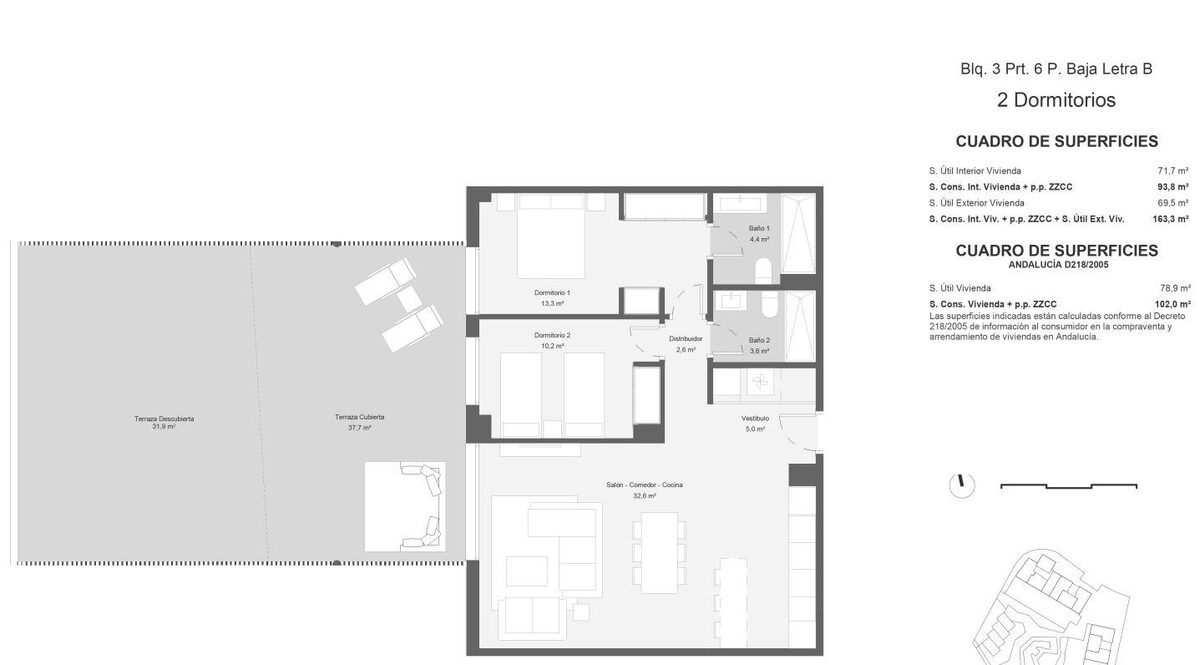 Квартира с 2 спальнями, 100м² в Эстепона, Испания [ID: 0137-SP0998]
