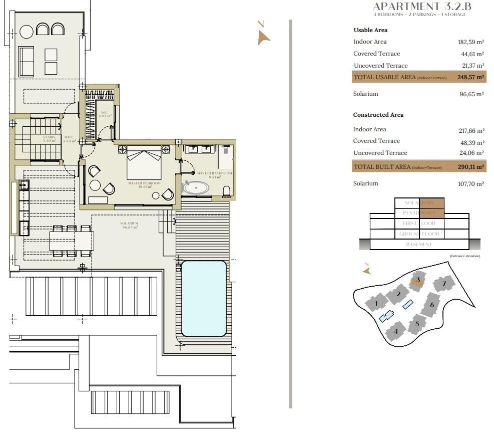 Пентхаус с 4 спальнями, 290м² в Эстепона, Испания [ID: 0137-N8893]