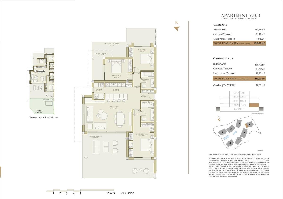 Apartament z 3 sypialniami, 213m² w Estepona, Hiszpania [ID: 0137-N8409]