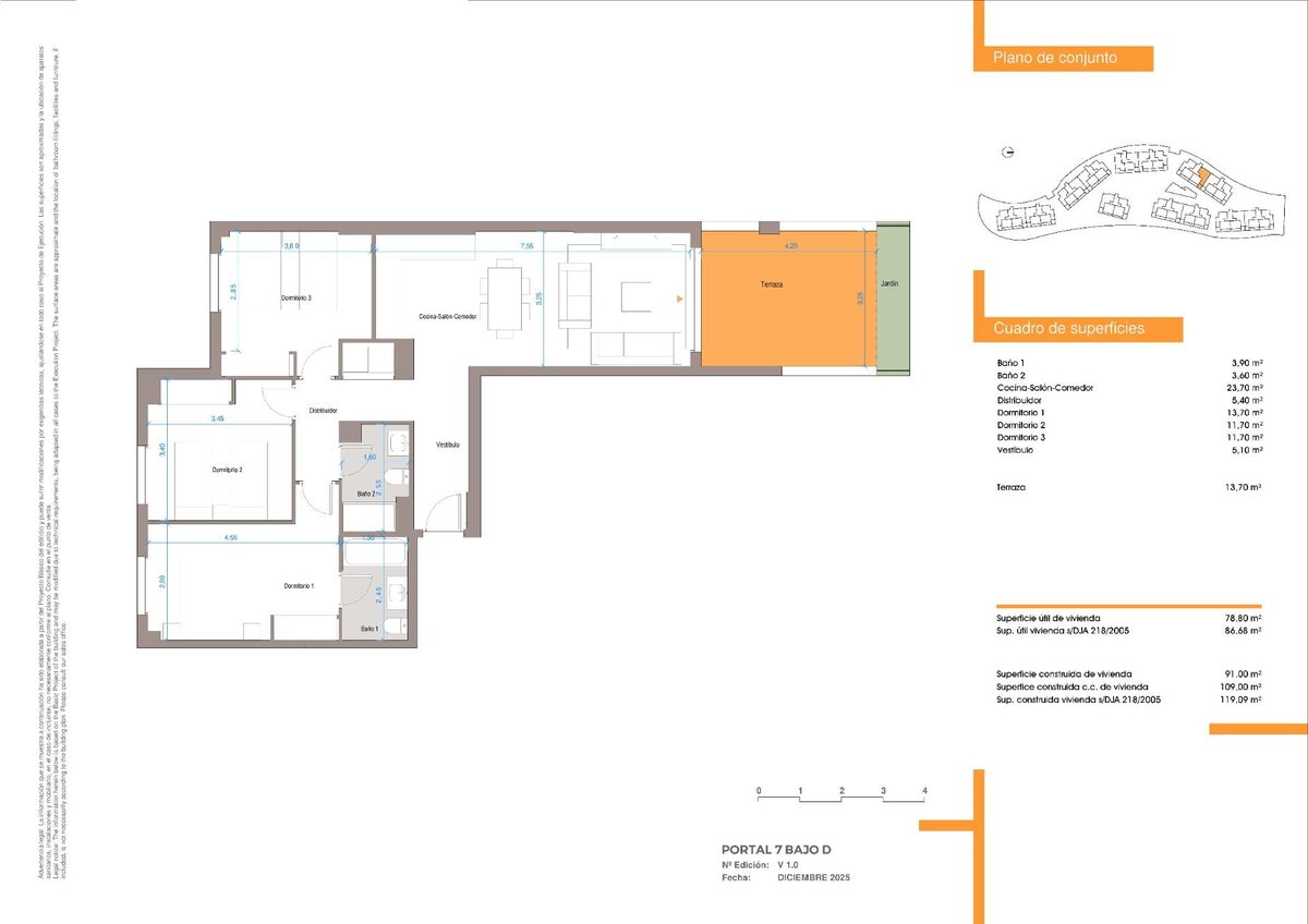 Квартира з 3 спальнями, 119м² в Велес-Малага, Іспанія [ID: 0137-SP1476]