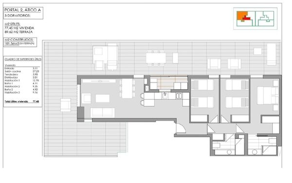 Penthouse w Javea Xabia, Hiszpania, 101m² - obraz 35