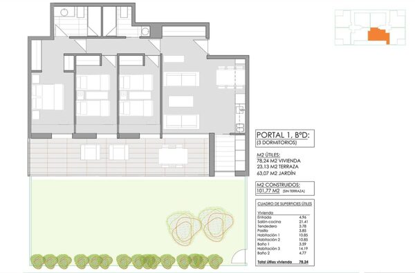 Apartament w jávea-xàbia, Hiszpania, 101m² - obraz 13