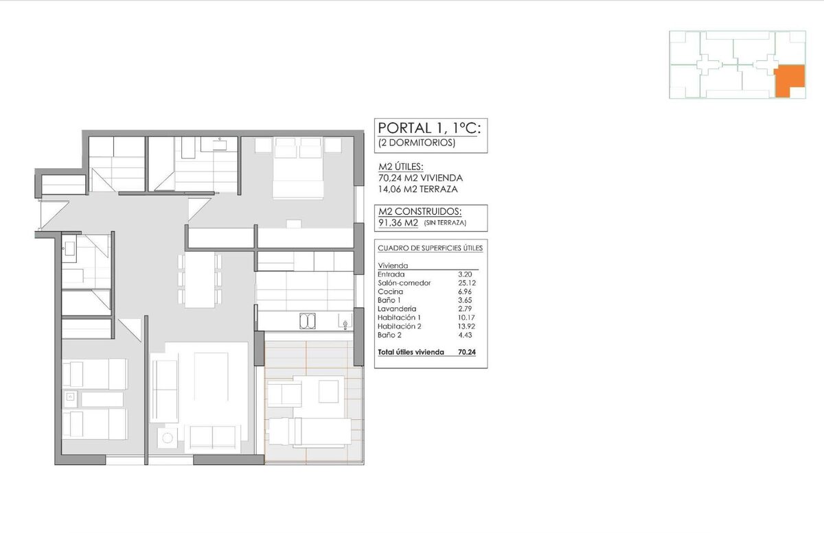 Квартира з 2 спальнями, 91м² в Хавея-Шабія, Іспанія [ID: 0137-SP1481]