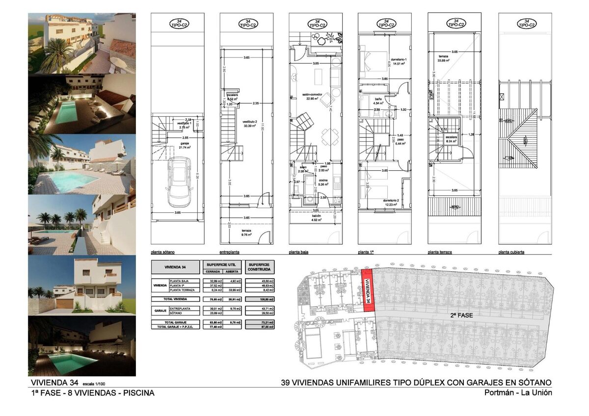 Dom szeregowy z 3 sypialniami, 173m² w La Union, Hiszpania [ID: 0137-N9598]