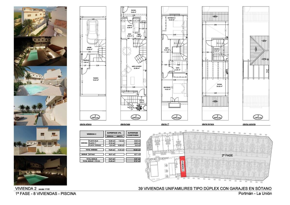 Townhouse with 2 bedrooms, 143m² in La Union, Spain [ID: 0137-N9597]
