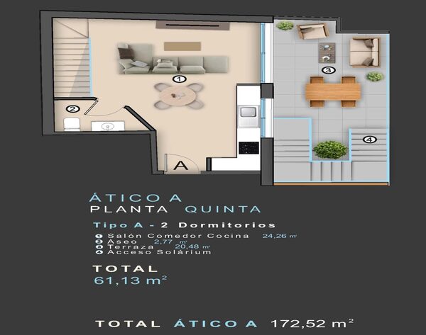 Пентхаус в Торрев'єха, Іспанія, 90м² - зображення 13