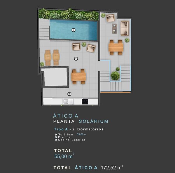 Пентхаус в Торрев'єха, Іспанія, 90м² - зображення 14