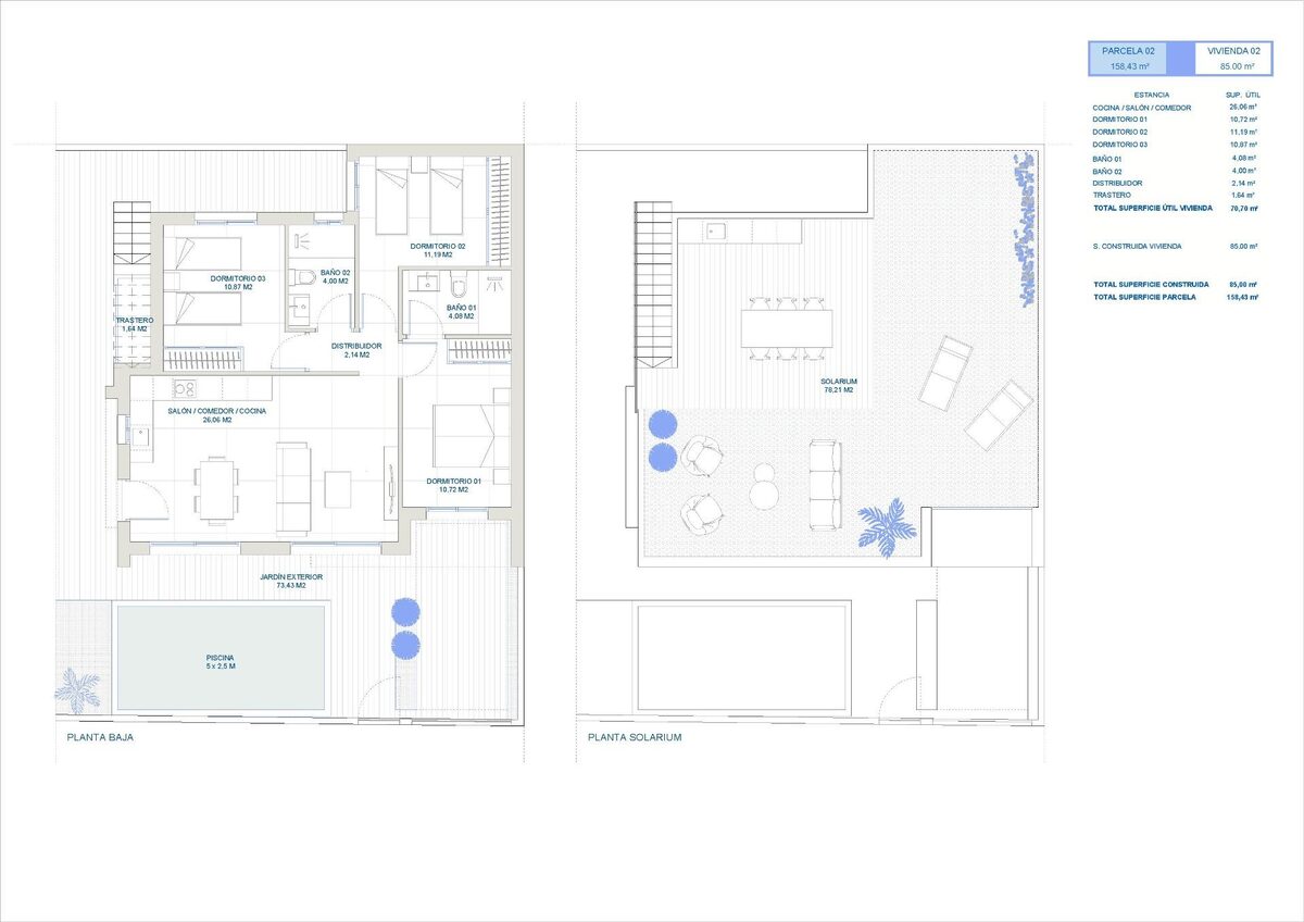 Вілла з 3 спальнями, 85м² в Торре-Пачеко, Іспанія [ID: 0137-N8004]