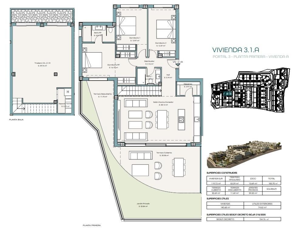 Apartament z 3 sypialniami, 106m² w Estepona, Hiszpania [ID: 0137-SP1501]