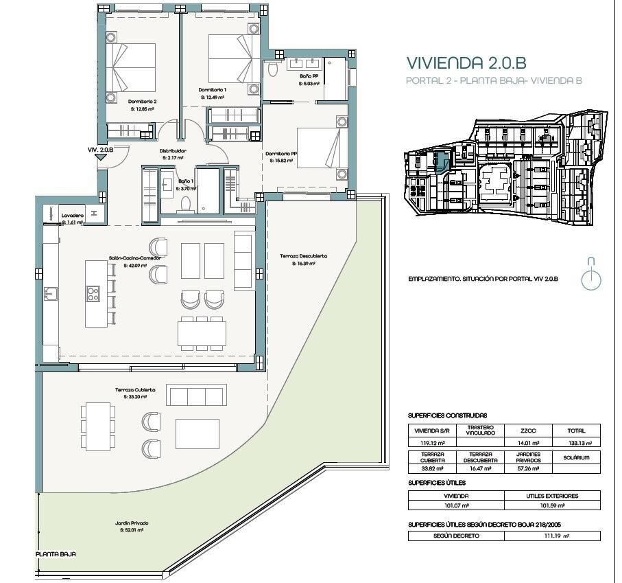 Апартаменти з 3 спальнями, 111м² в Естепона, Іспанія [ID: 0137-SP1499]