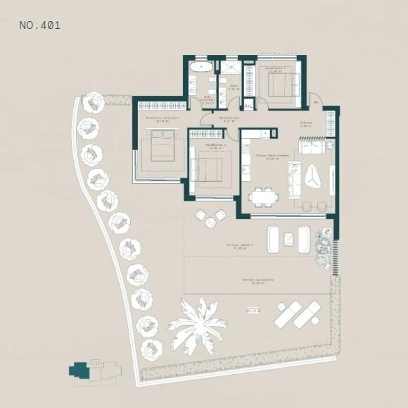 Квартира с 3 спальнями, 175м² в Михас, Испания [ID: 0137-SP0859]