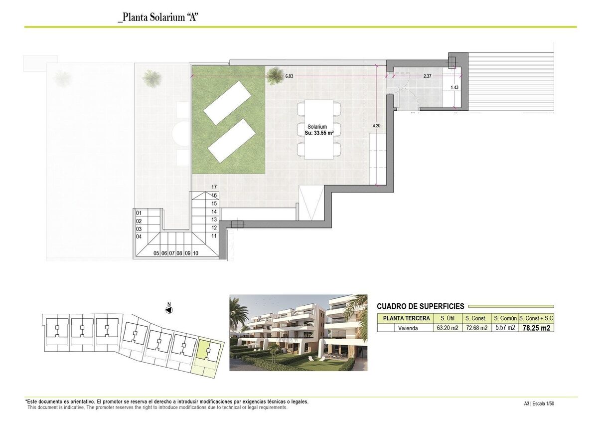Penthouse z 2 sypialniami, 78m² w Alhama de Murcia, Hiszpania [ID: 0137-N9615]