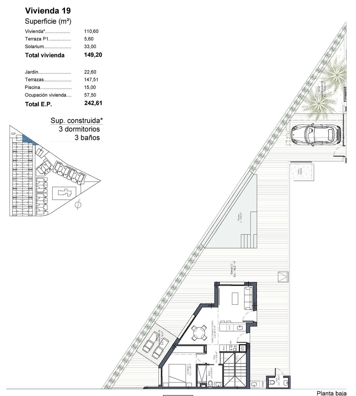 Willa z 3 sypialniami, 110m² w Los Alcazares, Hiszpania [ID: 0137-N9637]