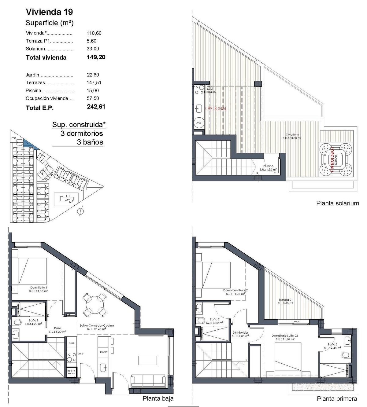 Willa z 3 sypialniami, 110m² w Los Alcazares, Hiszpania [ID: 0137-N9637]