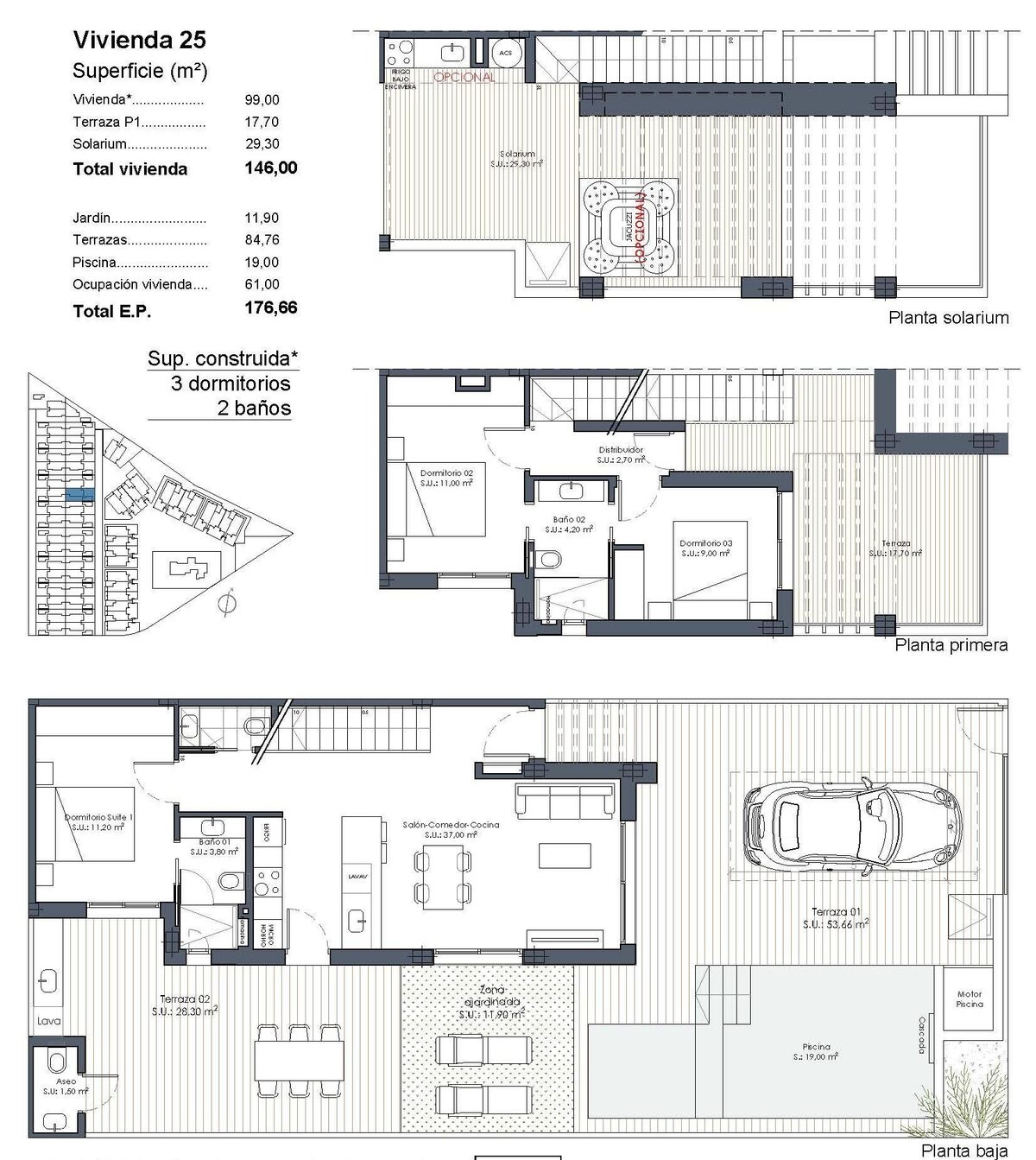 Dom z 3 sypialniami, 99m² w Los Alcazares, Hiszpania [ID: 0137-N9636]
