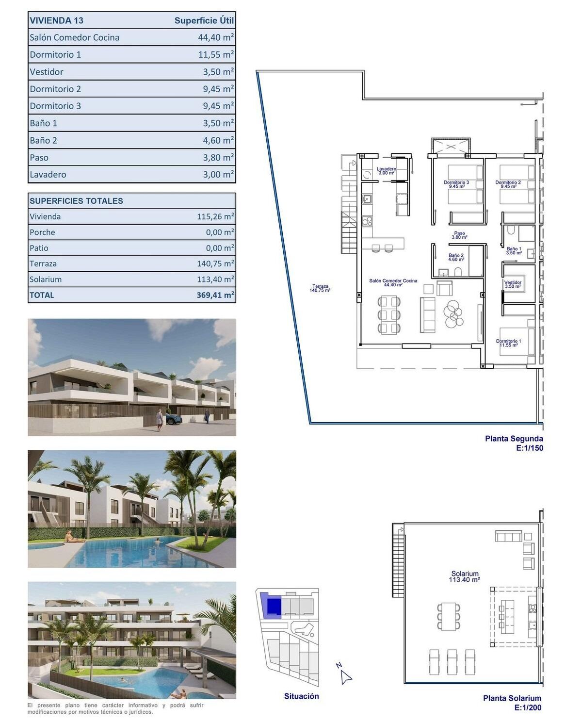 Penthouse z 3 sypialniami, 115m² w Pilar de la Horadada, Hiszpania [ID: 0137-N9609]