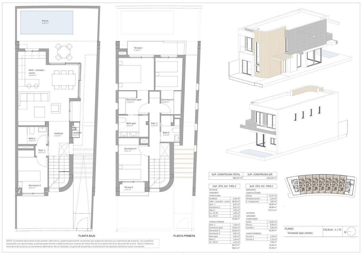 Villa with 4 bedrooms, 188m² in Aguilas, Spain [ID: 0137-N9626]