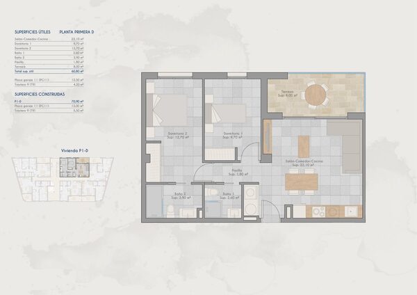 Квартира в Сан-Педро-дель-Пинатар, Испания, 70м² - изображение 11