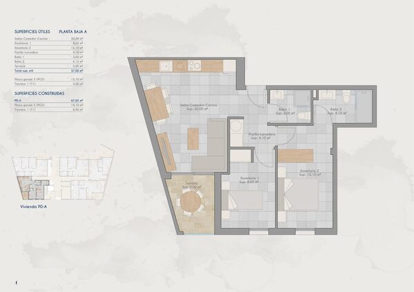 Квартира в Сан-Педро-дель-Пинатар, Испания, 67м² - изображение 11