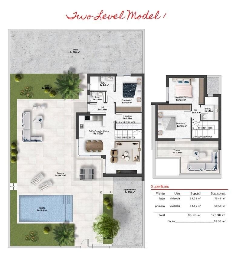 Villa with 3 bedrooms, 125m² in Banos y Mendigo, Spain [ID: 0137-N9658]