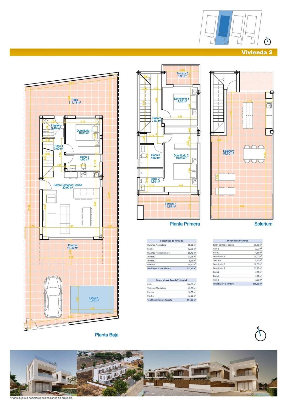 Villa with 3 bedrooms, 124m² in Pilar de la Horadada, Spain [ID: 0137-N9659]