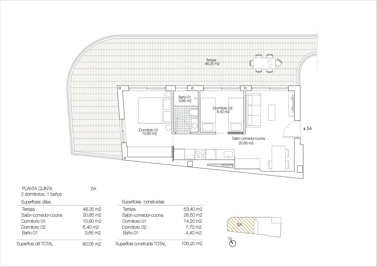 Пентхаус з 2 спальнями, 106м² в Торрев'єха, Іспанія [ID: 0137-N7194]