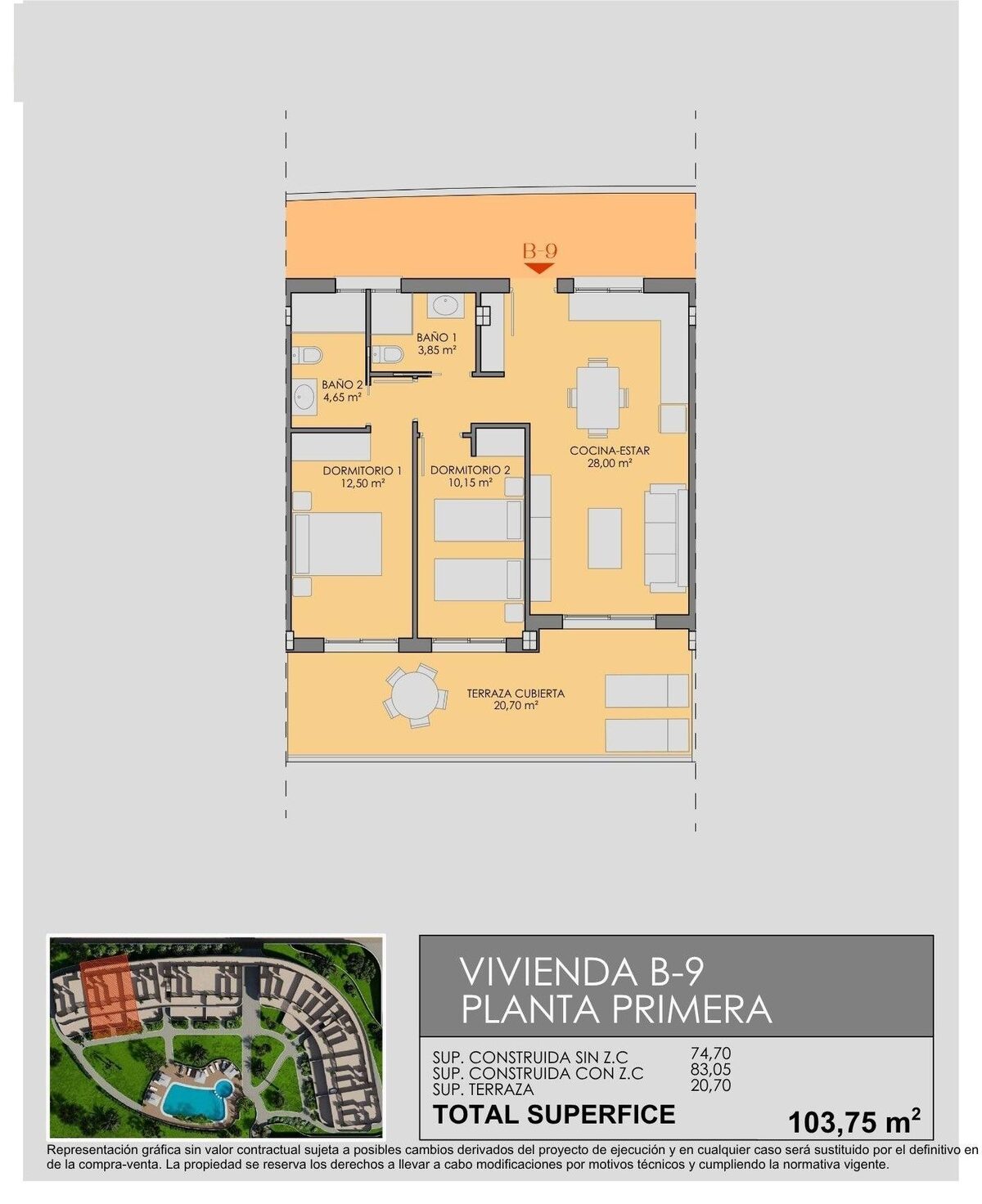 Apartament z 2 sypialniami, 74m² w Los Alcazares, Hiszpania [ID: 0137-N9677]