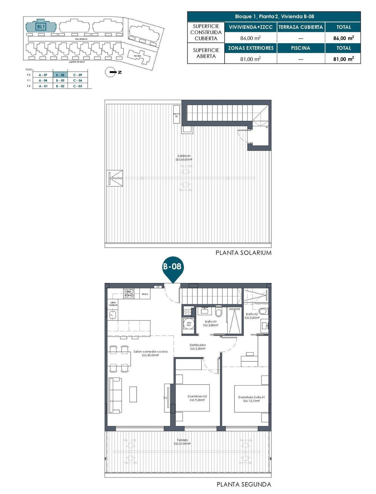 Penthouse z 2 sypialniami, 86m² w Los Alcazares, Hiszpania [ID: 0137-N9672]