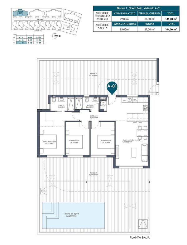 Квартира в Лос-Алькасарес, Испания, 99м² - изображение 13