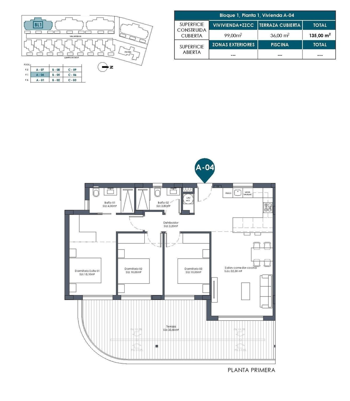 Apartament z 3 sypialniami, 99m² w Los Alcazares, Hiszpania [ID: 0137-N9671]