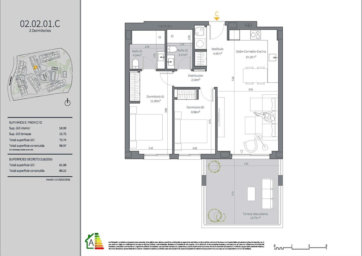 Apartment with 2 bedrooms, 89m² in Mijas, Spain [ID: 0137-SP1526]
