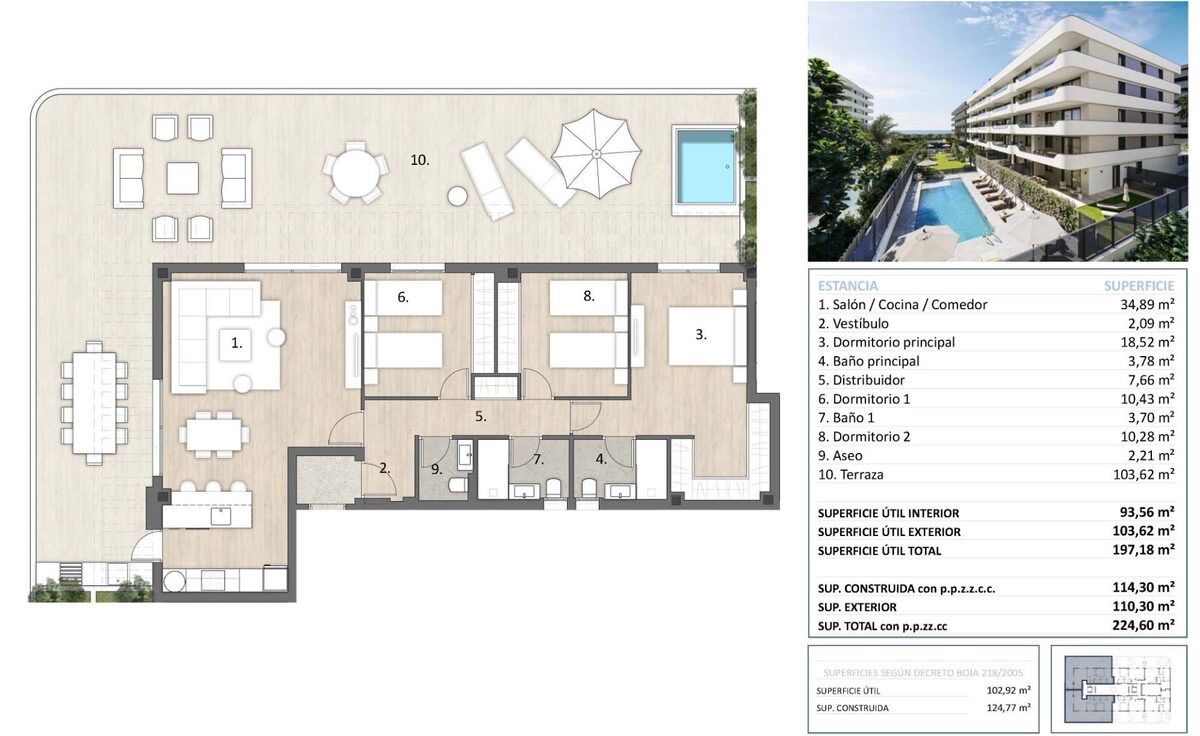 Пентхаус з 3 спальнями, 124м² в Велес-Малага, Іспанія [ID: 0137-SP1535]