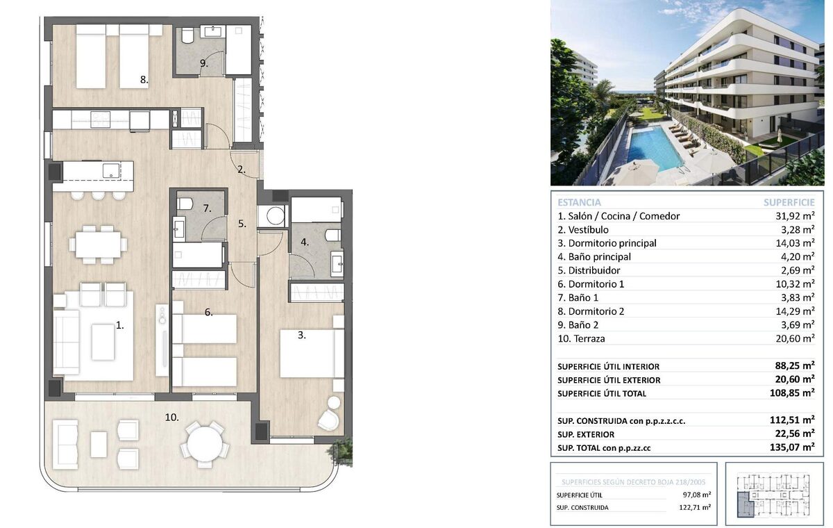 Квартира з 3 спальнями, 122м² в Велес-Малага, Іспанія [ID: 0137-SP1533]
