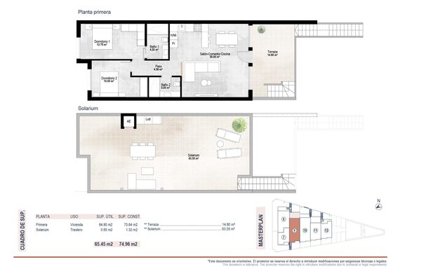 Бунгало в Сан-Педро-дель-Пинатар, Испания, 74м² - изображение 10
