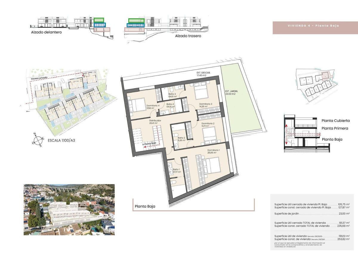 Townhouse with 4 bedrooms, 253m² in Малага, Spain [ID: 0137-SP1557]