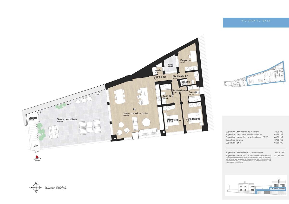 Квартира з 2 спальнями, 163м² в Малага, Іспанія [ID: 0137-SP1554]