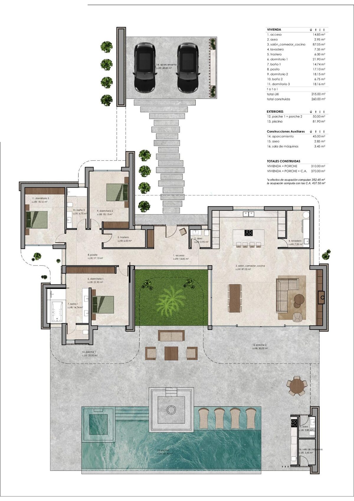 Villa with 3 bedrooms, 260m² in Pinoso, Spain [ID: 0137-N9701]