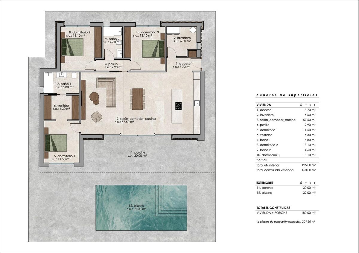 Villa with 3 bedrooms, 150m² in Pinoso, Spain [ID: 0137-N9697]