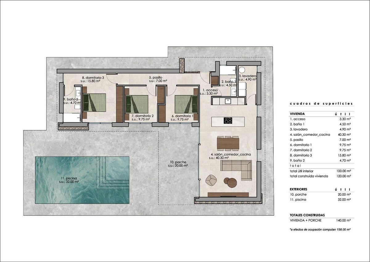 Villa with 3 bedrooms, 120m² in Pinoso, Spain [ID: 0137-N9695]