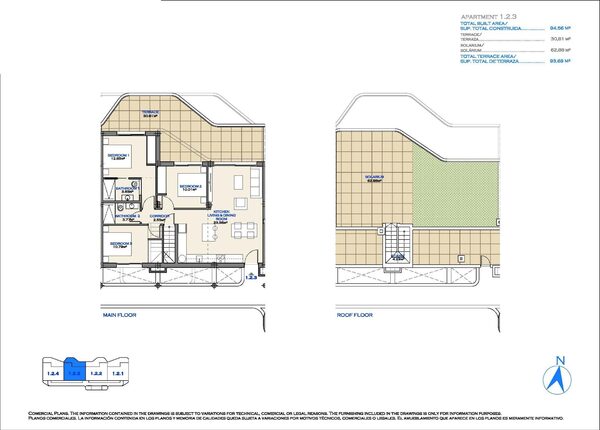 Пентхаус в Лос-Алькасарес, Испания, 93м² - изображение 14