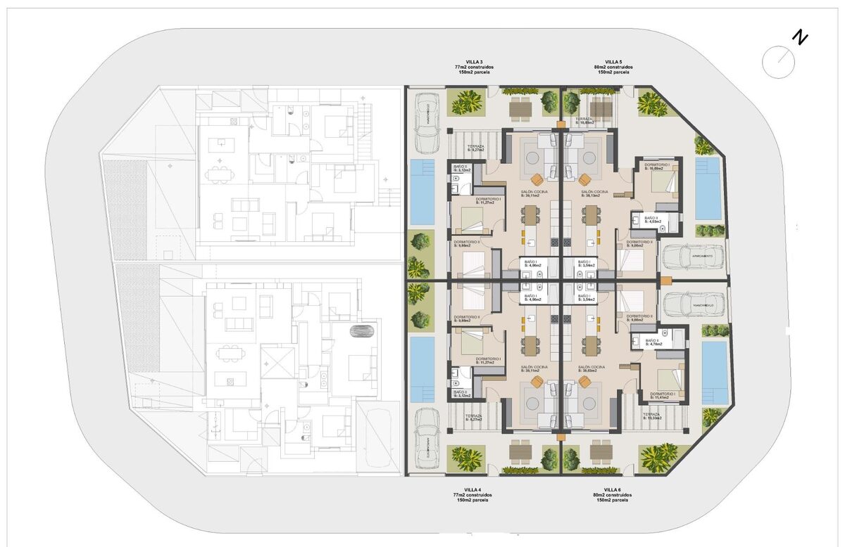 Quad House з 2 спальнями, 77м² в Торре-Пачеко, Іспанія [ID: 0137-N9722]