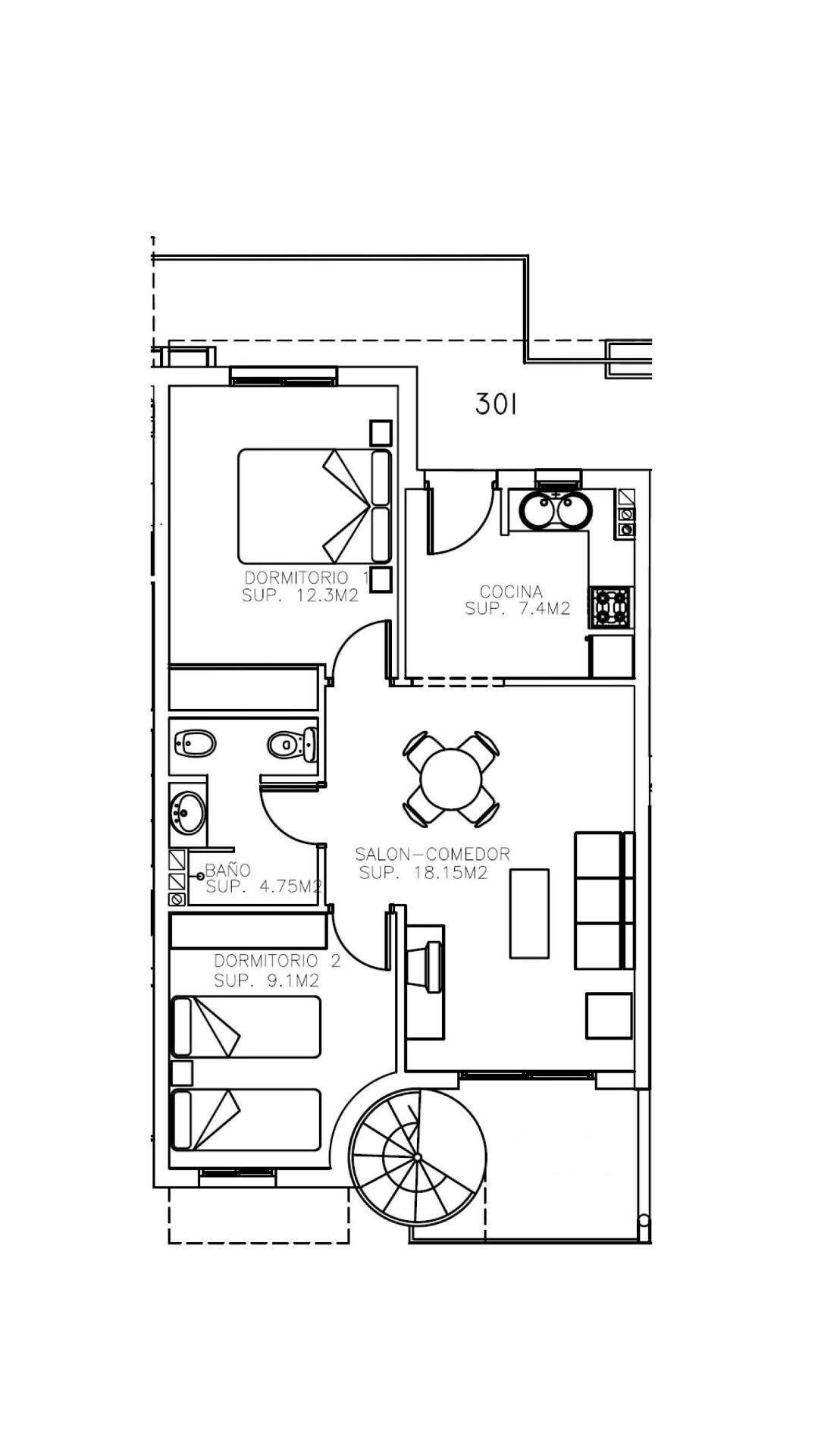 Пентхаус с 2 спальнями, 60м² в Агилас, Испания [ID: 0137-SP1580]